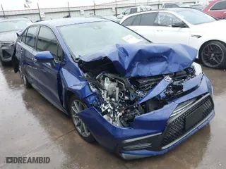 2020 Toyota Corolla SE with VIN 5YFP4RCE1LP012862, listed as a IAAI auction lot 41281420 with 78,541 mi miles. Bid and sale history available at carsss.com. Image 1.