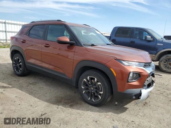 2021 Chevrolet TrailBlazer LT with VIN KL79MPS2XMB020024, listed as a Copart auction lot 46375995 with 81,416 mi miles and Salvage Title. Bid and sale history available at carsss.com. Image 4.