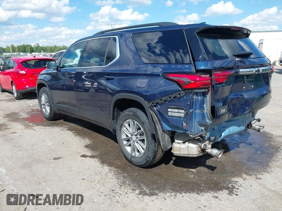 2022 Chevrolet Traverse LT with VIN 1GNERHKW7NJ192120, listed as a IAAI auction lot 42169520 with 83,034 mi miles and . Bid and sale history available at DreamBid. Image 3.