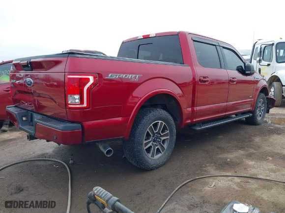 2017 Ford F-150 XL with VIN 1FTEW1EP5HFB31952, listed as a IAAI auction lot 41869982 with 137,201 mi miles. Bid and sale history available at carsss.com. Image 4.