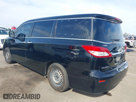 2012 Nissan Quest S z VIN JN8AE2KP9C9030615, wystawiony jako IAAI lot #41866001 z przebiegiem 149 803 mil mil oraz . Historia ofert i sprzedaży dostępna na DreamBid. Obrazek 3.