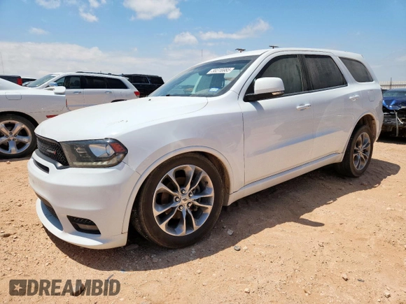 2020 Dodge Durango GT with VIN 1C4RDHDG2LC145836, listed as a Copart auction lot 58316985 with 117,736 mi miles and Salvage title. Bid and sale history available at DreamBid. Image 1.