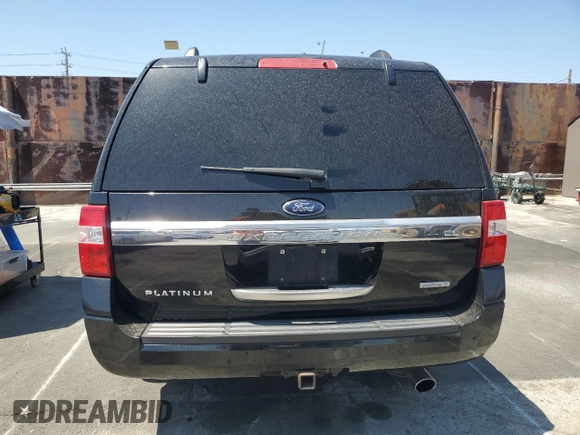 2017 Ford Expedition Max Platinum with VIN 1FMJK1MT3HEA37157, listed as a Copart auction lot 57673355 with 88,180 mi miles and Salvage title. Bid and sale history available at DreamBid. Image 6.