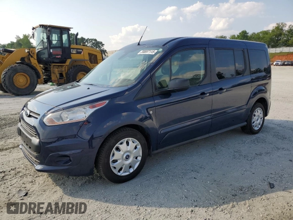2016 Ford Transit Connect XLT с VIN NM0GE9F74G1271329, выставлен на аукционе Copart как лот 59697115 с пробегом 49 363 миль миль и Списание • Salvage title. История ставок и продаж доступна на DreamBid. Изображение 1.