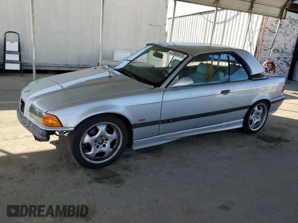 1998 BMW 3 Series M3 with VIN WBSBK033XWEC39667, listed as a Copart auction lot 47055975 with 166,997 mi miles and Clean Title. Bid and sale history available at carsss.com. Image 1.