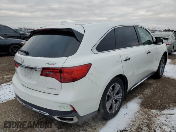2019 Acura MDX with VIN 5J8YD4H30KL018157, listed as a Copart auction lot 88299435 with 46,726 mi miles and Salvage Title. Bid and sale history available at carsss.com. Image 3.