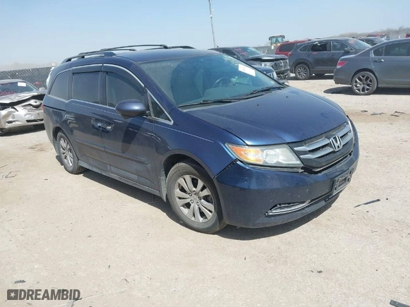 2016 Honda Odyssey SE with VIN 5FNRL5H36GB049807, listed as a IAAI auction lot 41818761 with 172,504 mi miles. Bid and sale history available at carsss.com. Image 1.