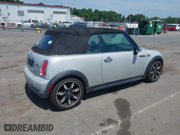 2008 MINI Convertible S with VIN WMWRH335X8TU80600, listed as a IAAI auction lot 42558412 with 105,970 mi miles and . Bid and sale history available at DreamBid. Image 4.