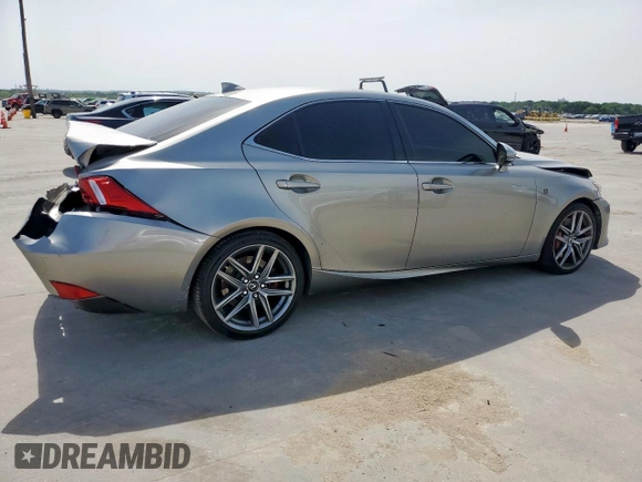 2016 Lexus IS 350 with VIN JTHCE1D24G5010185, listed as a Copart auction lot 57132225 with 112,452 mi miles and Salvage title. Bid and sale history available at DreamBid. Image 3.