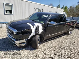 2021 Ram 1500 Limited with VIN 1C6SRFPT4MN505203, listed as a Copart auction lot 54476585 with 43,097 mi miles and Salvage title. Bid and sale history available at DreamBid. Image 1.