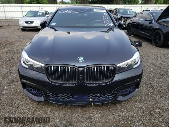 2018 BMW 7 Series 740e xDrive with VIN WBA7J2C57JG938291, listed as a Copart auction lot 58337763 with 53,259 mi miles and . Bid and sale history available at DreamBid. Image 5.