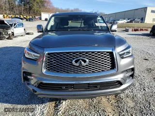 2019 Infiniti QX80 LUXE with VIN JN8AZ2NF2K9683793, listed as a Copart auction lot 45565415 with 63,650 mi miles and Salvage Title. Bid and sale history available at carsss.com. Image 5.