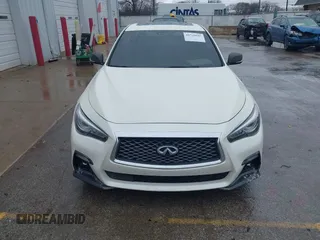 2019 Infiniti Q50 RED SPORT 400 with VIN JN1FV7AP2KM760252, listed as a IAAI auction lot 41729947 with 65,838 mi miles. Bid and sale history available at carsss.com. Image 12.
