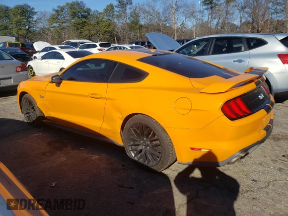 2018 Ford Mustang GT with VIN 1FA6P8CF8J5126377, listed as a Copart auction lot 88294875 with 142,465 mi miles and Salvage Title. Bid and sale history available at carsss.com. Image 2.