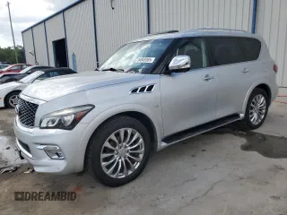 2015 Infiniti QX80 z VIN JN8AZ2NC3F9371378, wystawiony jako Copart lot #54949365 z przebiegiem 131 679 mil mil oraz Szkody całkowita. Historia ofert i sprzedaży dostępna na DreamBid. Obrazek 1.