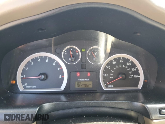 2006 Hyundai Santa Fe GLS with VIN KM8SC73D86U110864, listed as a Copart auction lot 46885805 with 184,782 mi miles and Clean Title. Bid and sale history available at carsss.com. Image 9.