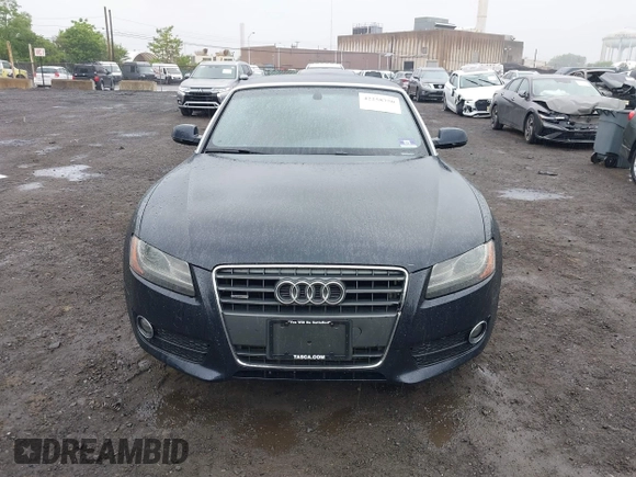 2012 Audi A5 Premium Plus with VIN WAULFAFH9CN002381, listed as a IAAI auction lot 42258750 with 81,415 mi miles and . Bid and sale history available at DreamBid. Image 12.