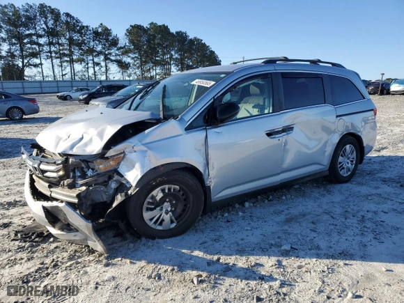 2014 Honda Odyssey LX with VIN 5FNRL5H27EB039999, listed as a Copart auction lot 48950565 with 121,740 mi miles and Salvage Title. Bid and sale history available at carsss.com. Image 1.