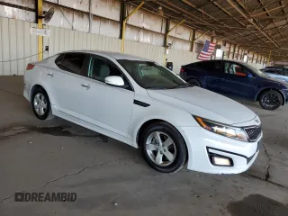 2015 Kia Optima LX with VIN KNAGM4A72F5664038, listed as a Copart auction lot 63708725 with 115,319 mi miles and Salvage title. Bid and sale history available at DreamBid. Image 4.