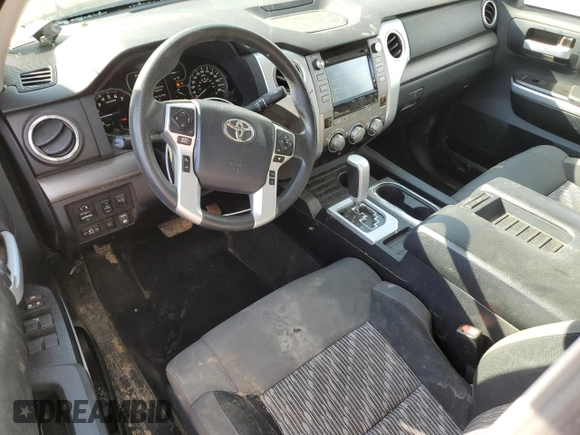2018 Toyota Tundra 2WD SR5 with VIN 5TFEM5F18JX124954, listed as a Copart auction lot 46666015 with 101,300 mi miles and Salvage Title. Bid and sale history available at carsss.com. Image 8.