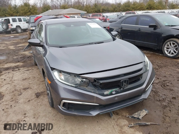 2021 Honda Civic Sedan LX with VIN 2HGFC2F6XMH500937, listed as a IAAI auction lot 41742963 with 39,660 mi miles. Bid and sale history available at carsss.com. Image 1.