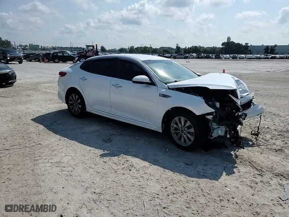 2017 Kia Optima LX with VIN 5XXGT4L35HG126495, listed as a Copart auction lot 66747174 with 104,265 mi miles and Salvage Title. Bid and sale history available at carsss.com. Image 10.