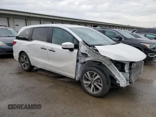 2023 Honda Odyssey Touring with VIN 5FNRL6H86PB049842, listed as a Copart auction lot 55992424 with 27,423 mi miles and Non Repairable. Bid and sale history available at DreamBid. Image 4.