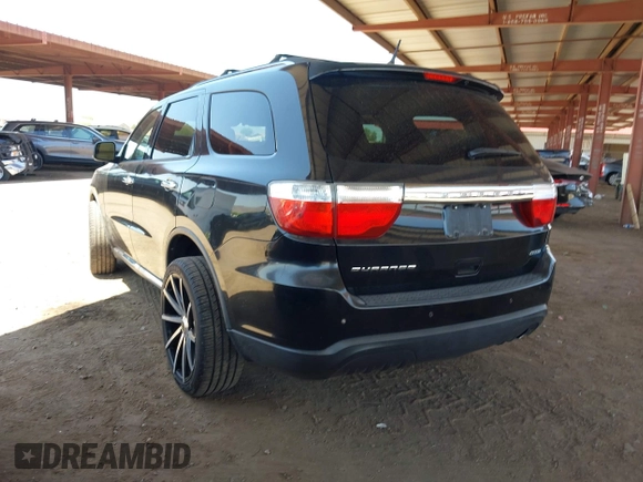 2013 Dodge Durango Crew with VIN 1C4RDHDG1DC508676, listed as a IAAI auction lot 42520380 with 126,250 mi miles and . Bid and sale history available at DreamBid. Image 3.