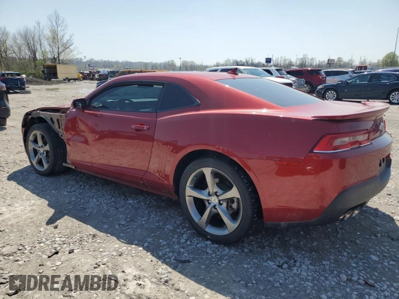 2014 Chevrolet Camaro LT with VIN 2G1FB1E32E9206715, listed as a Copart auction lot 51852915 with 36,392 mi miles and Salvage title. Bid and sale history available at DreamBid. Image 2.