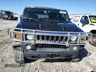 2005 Hummer H2 SUV with VIN 5GRGN23U05H123413, listed as a Copart auction lot 80145634 with 0 mi miles and Salvage Title. Bid and sale history available at carsss.com. Image 5.