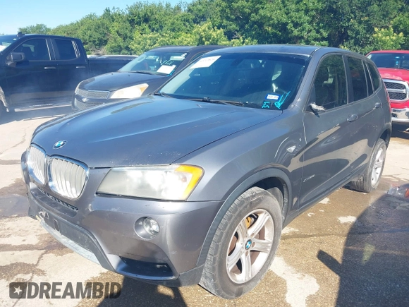 2011 BMW X3 28i with VIN 5UXWX5C52BL707952, listed as a IAAI auction lot 42213828 with 131,519 mi miles and . Bid and sale history available at DreamBid. Image 2.