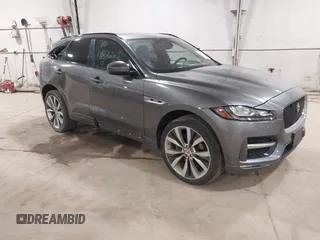 2017 Jaguar F-Pace 35t R-Sport with VIN SADCL2BVXHA093130, listed as a IAAI auction lot 41876512 with 75,074 mi miles and . Bid and sale history available at DreamBid. Image 1.