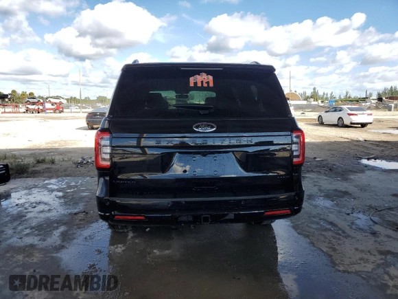 2024 Ford Expedition Max Limited z VIN 1FMJK2A80REA22008, wystawiony jako Copart lot #77822164 z przebiegiem 6 264 mil mil oraz Nie do naprawy • Non repairable. Historia ofert i sprzedaży dostępna na DreamBid. Obrazek 6.