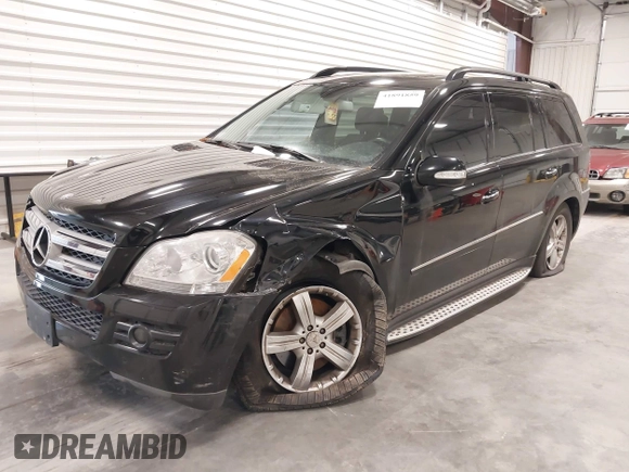 2008 Mercedes-Benz GL-Class 4.6L with VIN 4JGBF71E48A358214, listed as a IAAI auction lot 41891859 with 122,898 mi miles. Bid and sale history available at carsss.com. Image 2.