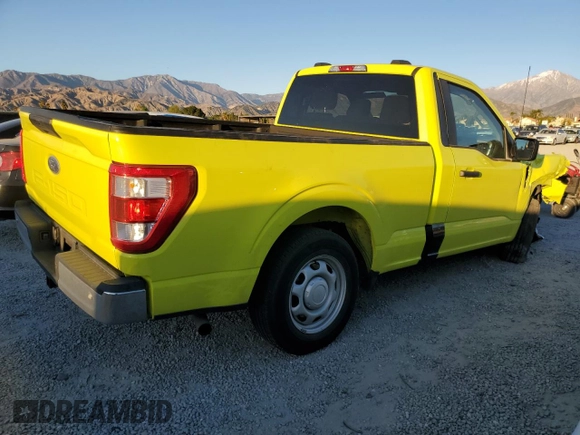 2022 Ford F-150 XL with VIN 1FTMF1CB8NKE01617, listed as a Copart auction lot 46501395 with 40,617 mi miles and Salvage Title. Bid and sale history available at carsss.com. Image 3.