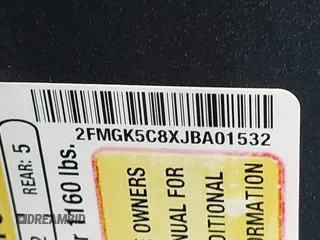 2018 Ford Flex SEL z VIN 2FMGK5C8XJBA01532, wystawiony jako IAAI lot #42169825 z przebiegiem 112 715 mil mil oraz . Historia ofert i sprzedaży dostępna na DreamBid. Obrazek 9.