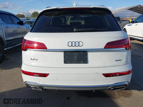 2023 Audi Q5 S line Premium with VIN WA1GAAFY7P2162649, listed as a IAAI auction lot 41540081 with 6,382 mi miles. Bid and sale history available at carsss.com. Image 17.