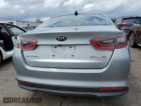 2014 Kia Optima EX z VIN KNAGN4AD1E5076018, wystawiony jako Copart lot #63213845 z przebiegiem 102 395 mil mil oraz Szkoda całkowita • Salvage title. Historia ofert i sprzedaży dostępna na DreamBid. Obrazek 6.