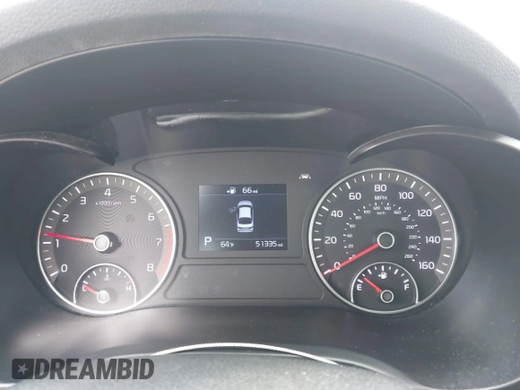 2020 Kia Optima LX with VIN 5XXGT4L37LG393078, listed as a IAAI auction lot 41444622 with 51,335 mi miles and . Bid and sale history available at DreamBid. Image 7.