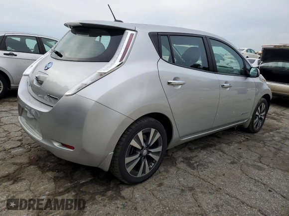 2015 Nissan LEAF SV with VIN 1N4AZ0CP3FC318436, listed as a Copart auction lot 70855893 with 65,101 mi miles. Bid and sale history available at carsss.com. Image 3.