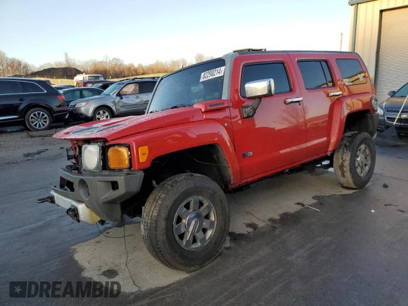 2008 Hummer H3 SUV with VIN 5GTEN13E988157875, listed as a Copart auction lot 82290214 with Not Provided miles and Salvage Title. Bid and sale history available at DreamBid. Image 1.