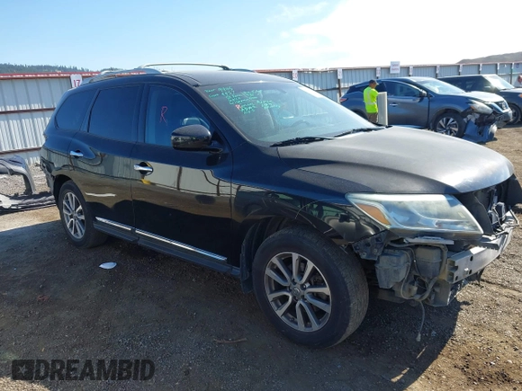2014 Nissan Pathfinder SL z VIN 5N1AR2MM9EC729747, wystawiony jako IAAI lot #42433221 z przebiegiem 172 685 mil mil oraz . Historia ofert i sprzedaży dostępna na DreamBid. Obrazek 1.