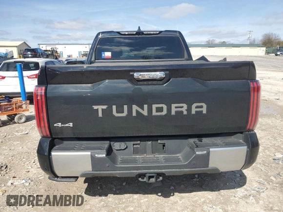 2022 Toyota Tundra Capstone Hybrid with VIN 5TFVC5DB7NX008259, listed as a Copart auction lot 44306175 with 73,691 mi miles and Salvage title. Bid and sale history available at DreamBid. Image 6.