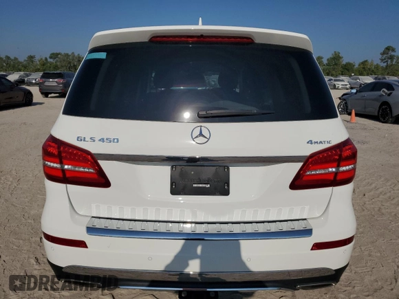 2017 Mercedes-Benz GLS 450 with VIN 4JGDF6EE2HA914145, listed as a Copart auction lot 66312074 with 83,223 mi miles and Salvage Title. Bid and sale history available at DreamBid. Image 6.