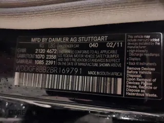 2011 Mercedes-Benz C 300 Sport with VIN WDDGF8BB2BR169791, listed as a IAAI auction lot 41846556 with 120,630 mi miles and . Bid and sale history available at DreamBid. Image 9.