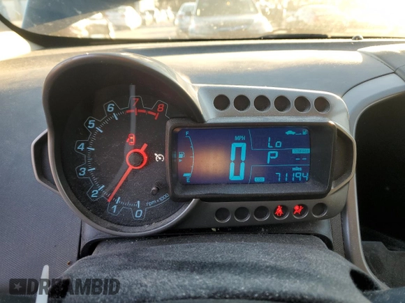 2016 Chevrolet Sonic LT with VIN 1G1JC6SB2G4167064, listed as a Copart auction lot 86861484 with 71,194 mi miles and Salvage Title. Bid and sale history available at carsss.com. Image 9.
