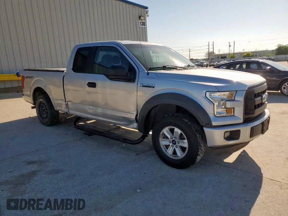 2016 Ford F-150 XL with VIN 1FTEX1C89GFA36835, listed as a Copart auction lot 61266455 with 98,187 mi miles and Salvage title. Bid and sale history available at DreamBid. Image 4.