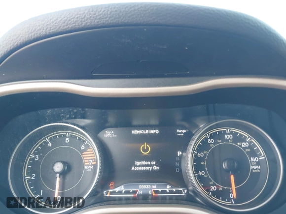 2017 Jeep Cherokee Limited with VIN 1C4PJLDB6HW593154, listed as a IAAI auction lot 42591432 with 99,935 mi miles and . Bid and sale history available at DreamBid. Image 7.