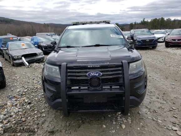 2016 Ford Utility Police Interceptor with VIN 1FM5K8AR6GGB13461, listed as a Copart auction lot 47393985 with 105,920 mi miles and Salvage Title. Bid and sale history available at carsss.com. Image 5.