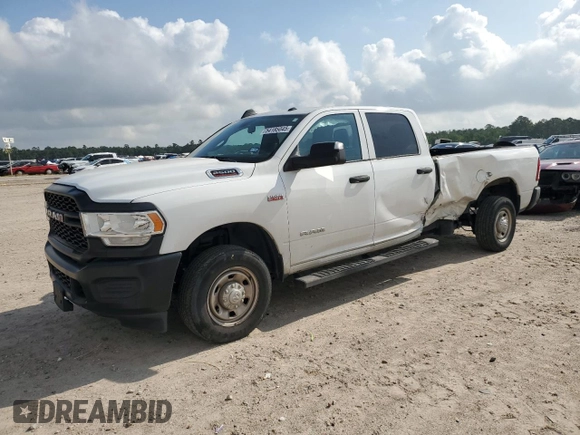 2021 Ram 2500 Tradesman with VIN 3C6UR4HJ6MG501060, listed as a Copart auction lot 54185045 with 42,719 mi miles and Salvage title. Bid and sale history available at DreamBid. Image 1.